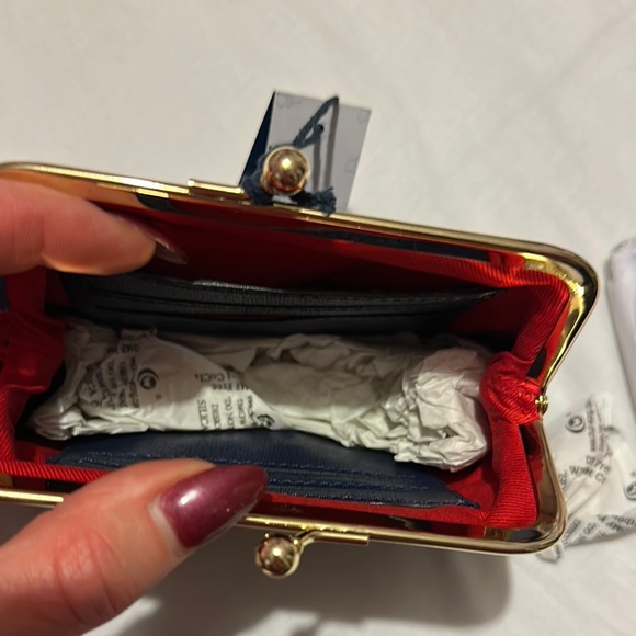 Dooney & Bourke Black and Blue Leather Wristlets - Picture 8 of 12